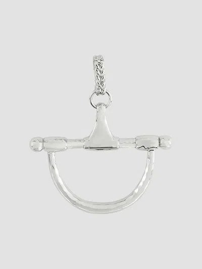 Anabel Aram Women's Cheval Sterling Silver-plated Medium Horsebit Pendant In Metallic