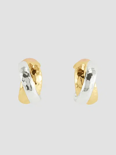 Anabel Aram Women's Farrier Two-tone Interlocked Huggie Earrings In Gold