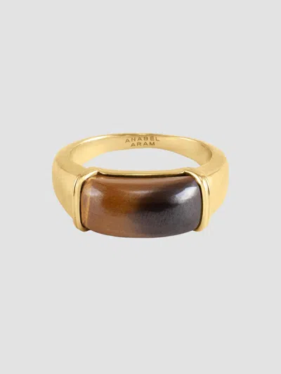 Anabel Aram Forza Ring In Brown