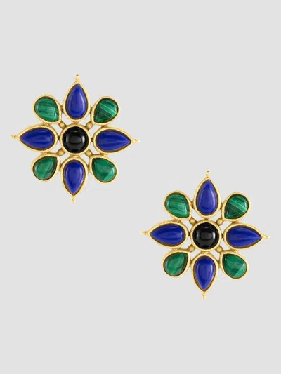 Anabel Aram Forza Fiore Stud Earrings In Orange