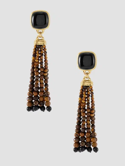 Anabel Aram Forza Tassel Earrings In Metallic