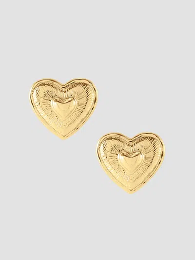 Anabel Aram Women's Heart 18k-gold-plated Stud Earrings