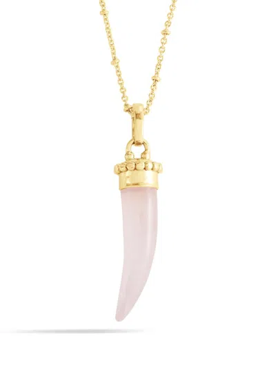 Anabel Aram Women's Milos 18k-gold-plated & Gemstone Pendant Necklace In Pink