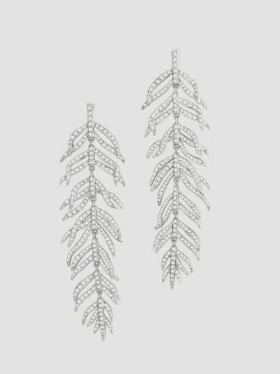 Anabel Aram Women's Palm Sterling Silver-plated & Cubic Zirconia Drop Earrings