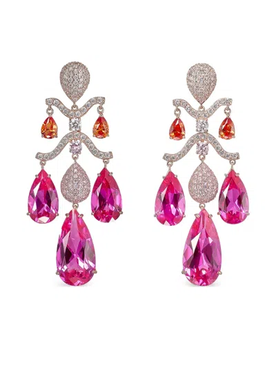 Anabela Chan 14k Gold Chandelier Diamond Earrings In Multi