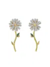 Anabela Chan 14k Gold Daisy Laboratory-grown Diamond And Emerald Earrings In Gold