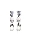 Anabela Chan 14k White Gold And Rhodium Vermeil Berry Multi-stone Earrings In Multi