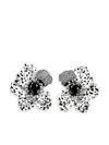Anabela Chan 14k White Gold And Rhodium Vermeil Monochromatic Poppy Diamond Earrings In White