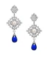 Anabela Chan 14k White Gold And Rhodium Vermeil Pixelise Multi-stone Earrings In Multi