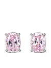 Anabela Chan 14k White Gold Blush Cushion Wing Studs In Pink