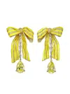 Anabela Chan 18kt Bow Gelbgoldohrringe In Yellow