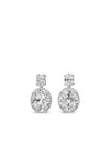 Anabela Chan 14kt White Gold Celestial Halo Diamond Earrings In Metallic