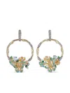 Anabela Chan 18k Gold Vermeil Floral-motif Multi-stone Earrings In Gold