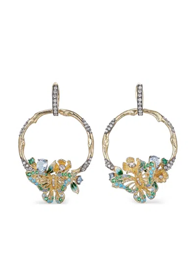 Anabela Chan 18k Gold Vermeil Floral-motif Multi-stone Earrings