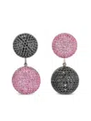 Anabela Chan 18k Rose Gold Vermeil Bauble Sapphire And Diamond Earrings In Pink