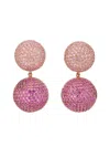 Anabela Chan 18k Rose Gold Vermeil Bauble Sapphire Earrings In Pink