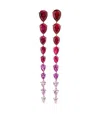 Anabela Chan 18k Rose Gold Vermeil Fuchsia Nova Earring In Burgundy