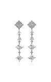 Anabela Chan 18k White Gold And Rhodium Vermeil Diamond Tropical Drop Earrings