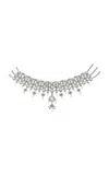 Anabela Chan 18k White Gold And Rhodium Vermeil Satine Noir Choker In Black