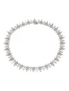 Anabela Chan 18k White Gold Candy Fleur-de-lys Diamond Necklace In Metallic