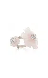 Anabela Chan Rose Quartz Sakura Ring In Pink