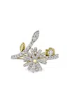 Anabela Chan 18k White Gold Mini Daisy Diamond Ring In Silver
