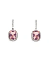 Anabela Chan 18k White Gold Plated Sterling Silver Constellation Collection Simulated Diamond & Morganite Comet E In Pink/white