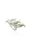 Anabela Chan 18k Yellow And White Gold And Rhodium Vermeil Lily Of The Valley Ring