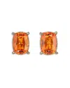 Anabela Chan 18k Yellow Gold-plated Sterling Silver English Garden Synthesized Orange Sapphire & Simulated Diamon In Orange