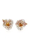 Anabela Chan 18k Yellow Gold Vermeil Blueberry Petunia Studs In Gold