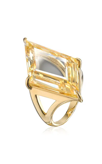 Anabela Chan 18k Yellow Gold Vermeil Canary Trinity's Shard Ring