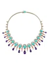 Anabela Chan 18k Yellow Gold Vermeil Imperail Tutti Frutti Multi-stone Necklace In Multi