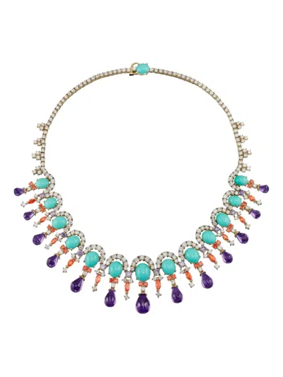 Anabela Chan 18k Yellow Gold Vermeil Imperail Tutti Frutti Multi-stone Necklace
