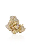 Anabela Chan 18k Yellow Gold Vermeil Mini Bloomingdale Ring In Orange