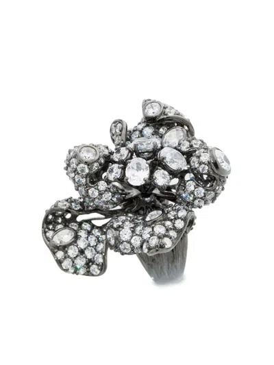 Anabela Chan Bloomingdale Ring In Black