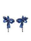 Anabela Chan 18kt Gold Cupid's Bow Sapphire Earrings In Blue