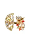 Anabela Chan 18kt Gold Vermeil Lemon Slice Multi-stone And Diamond Ring In Gold