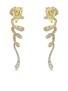 Anabela Chan 18kt Gold Vermeil Ribbon Twirl Diamond Earrings In Gold