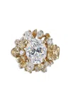 Anabela Chan 18kt Golden Posy Diamond Ring In Gold