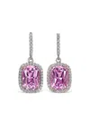 Anabela Chan 18k White Gold Begonia Comet Earrings With Rhodium Vermeil In Silver