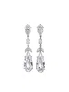 Anabela Chan 18kt White Gold Calla Lily Diamond Earrings In Silver