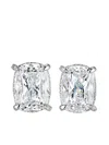 Anabela Chan 18k White Gold Plated Sterling Silver Supernova Simulated Diamond Cushion Wing Stud Earrings In Silver