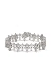 Anabela Chan 18kt White Gold Fleur-de-lys Diamond Bracelet In Metallic
