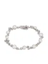 Anabela Chan 18kt White Gold Petite Constellation Pearl Bracelet In Silver