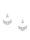 Anabela Chan 18kt White Gold Snowflower Twinkle Diamond Earrings In Metallic