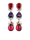 Anabela Chan 18kt White Gold Vermeil Berry Multi-stone Earrings In Purple