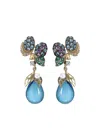 Anabela Chan 18kt Yellow Gold Blueberry Gemstone Earrings In Gold