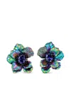 Anabela Chan 18kt Gold Multi-stone Earrings In Blue
