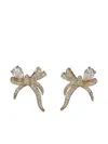 Anabela Chan 9k Yellow Gold Mini Ruban White Diamond Earrings In Gold