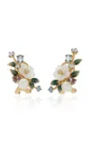 Anabela Chan Aqua Orchard 18k Yellow Gold Multi-stone Stud Earrings